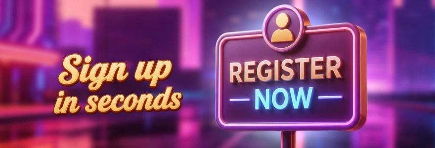 LuckyHills registration banner